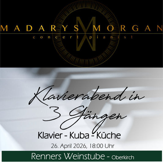 25. April 2026 Klavierabend in 3 Gängen